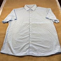 DIXXON XX Men’s Solid D-Lux Bamboo Short Sleeve 2.0 Light Blue Size 3X