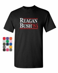 Reagan Bush ’84 T-Shirt Ronald American President History GOP Mens Tee Shirt