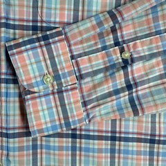 Vineyard Vines Button Down Mens M Medium Blue Plaid OTG brrr Performance Shirt