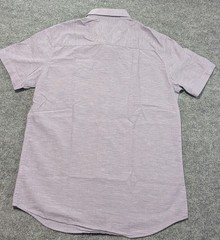 Travis Mathew Studebaker Button Up Short Sleeve Men’s Size Medium Lilac Heather