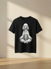 Poodle Yoga Funny French Dog Meditation Cute Puppy Lover Gift T Shirt