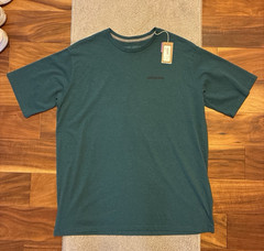 Patagonia Men’s L Regular Green P-6 Logo Responsibili-Tee Crew Neck T-Shirt