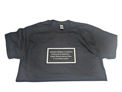 Anti Social Media T Shirt Surgeon General Warning Gildan 2XL Tee- Silkscreen