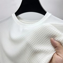 Silk High-End Solid Color High Quality Short Sleeve T Shirts Men’s