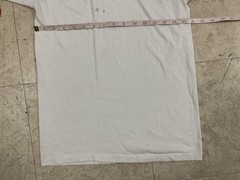 Mervyns Blank White T Shirt Basic Blank Tee Undershirt Thin 5050 90s Vtg Stains