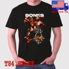 Jon Bones Jones MMA Fighter Champion Men’s Black Size S to 5XL