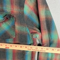 prAna Thermal Lined Snap Button Shirt Mens XL Plaid Flannel Warm Colorful Hiking