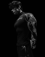 Breathedivinity Full-zip motion training windproof tight-fitting garment New