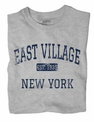 East Village New York NY T-Shirt New York City EST