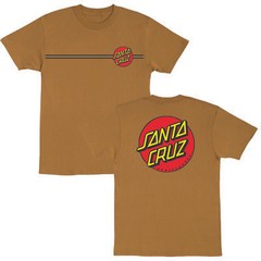 Santa Cruz Classic Dot T Shirt Tee Skateboard Brown Multiple Sizes M L XL XXL