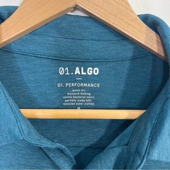 01. Algo Performance Button Air Light Moisture Wicking Button Shirt Size Medium