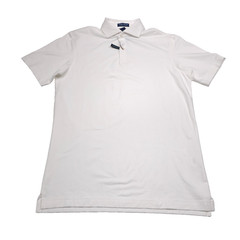 $125 Peter Millar Albatross Solid White Pique Polo Shirt Mens Size 2XL