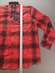 Silver Stone Collection Men’s Red & Black Plaid Button-Up Sz. XL Long Sleeve