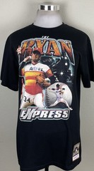 Mitchell Ness Nolan Ryan Express Astros T Shirt Cooperstown Collection Large