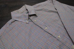 Gitman Bros Shirt Mens L Multicolor Check Long Sleeve Button Down Cotton USA