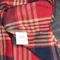 Molokai Surf Co Flannel Plaid Button Up Men’s Medium NWT