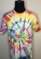 Multi-Colored Tie Dye Cotton Tshirt Hanes Tagless Adult Medium