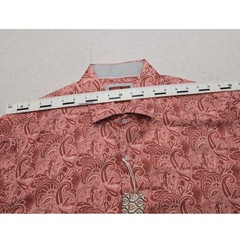 NWT Consequence Paisley Button Down Shirt Mens XL Faded Rose Pink Short Sleeve