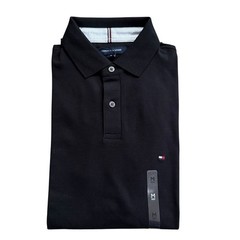 NWT Tommy Hilfiger Men’s Solid Stretch Cotton Mesh Regular Fit Short Sleeve Polo