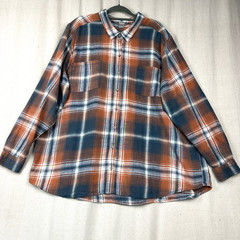 Natural Reflections | Men’s 2X Button-down Shirt Long Sleeve Cotton Plaid