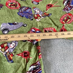 Joe Kealoha’s Shirt Mens Large Green Car Route 66 Hawaiian Aloha Button Front