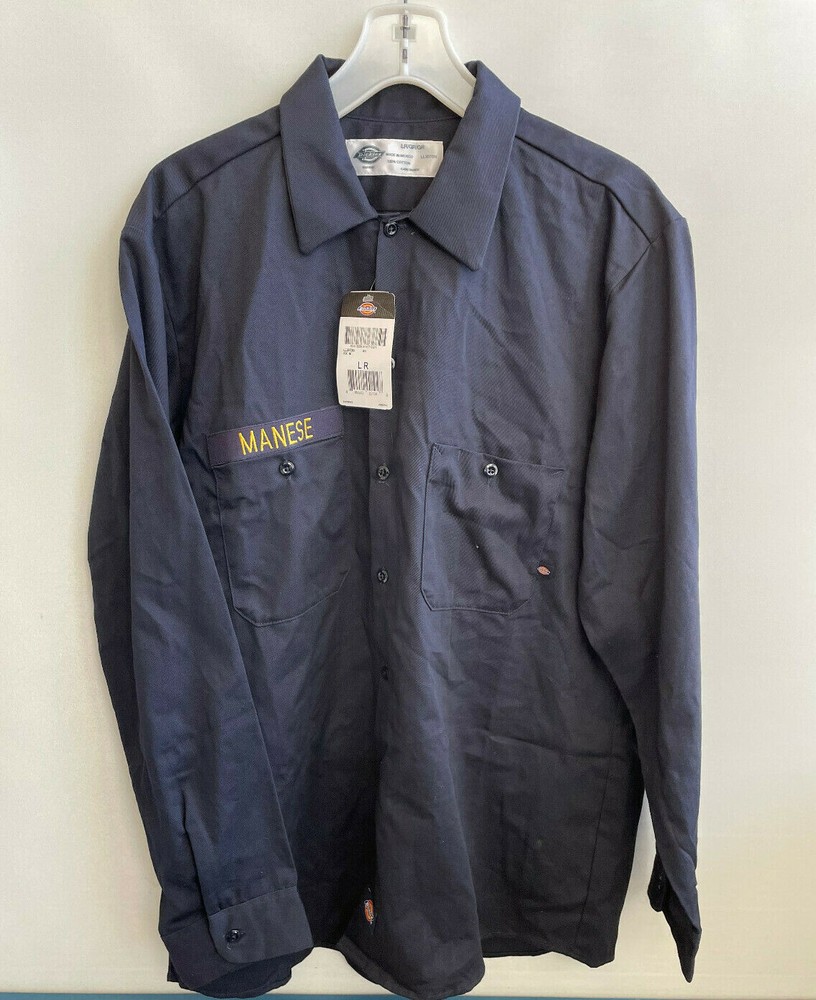 Dickies Occupational Workwear LL307DN Cotton Men’s Long Sleeve Work Shirt LR