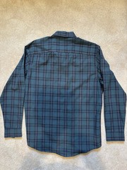 Arrow Men’s Medium Button Down Shirt Blue/Green Plaid Dress Or Casual