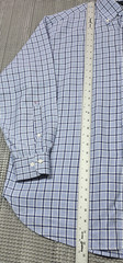 Brooks Brothers Makers Merchant Button Up Blue Plaid XL Italy Fabric USA Made