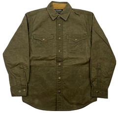 Filson Bushwax Jac Shirt Made in USA Waxed Canvas Jacket Otter Green Small NWT