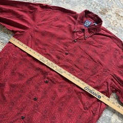 Vintage Men’s GAP Paisley Button Down Shirt Medium 80’s 90’s AOP Bandana Preppy