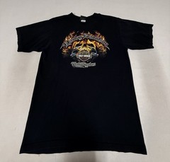 Harley-Davidson Shirt Men’s L Skull Flames Tribal Graphic Biker 220