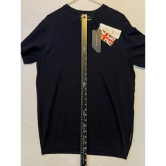 French Connection brand solid navy blue men’s t-shirt crew neck design SIZE Med