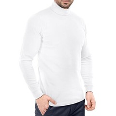 Men Turtleneck Pullover Long Sleeve Jumper Top Warm Comfort Slim Fit T-Shirt Top