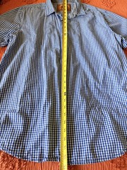 Red Camel Men’s Gingham Button Down Shirt Short Sleeve Size XL