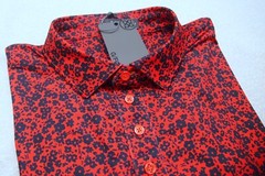 G/FORE Performance Fabric Poppy Pattern Tailored Fit Polo Shirt NWT XL $120