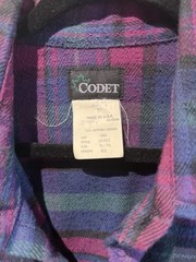 Codet Button Up Wool Multi Color Pockets Long Sleeve Heavyweight Mens Size XL