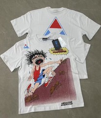 Authentic* Hellstar Cartoon Logo Glitter Logo T-shirt White