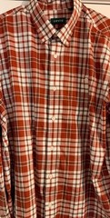 Orvis Multicolor Cotton & Elastane Blend Classic Fit Men’s XL Long Sleeve Button