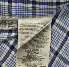 Brooks Brothers Makers Merchant Button Up Blue Plaid XL Italy Fabric USA Made