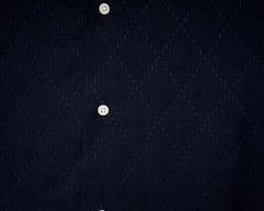 Gitman Vintage $245 NWT Indigo Blue Sashiko Quilted Dobby Camp Shirt S
