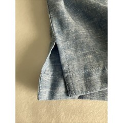 Cafe Luna Men’s Shirt Size XL Linen Blend Button Front Hawaiian Pockets Blue PA3