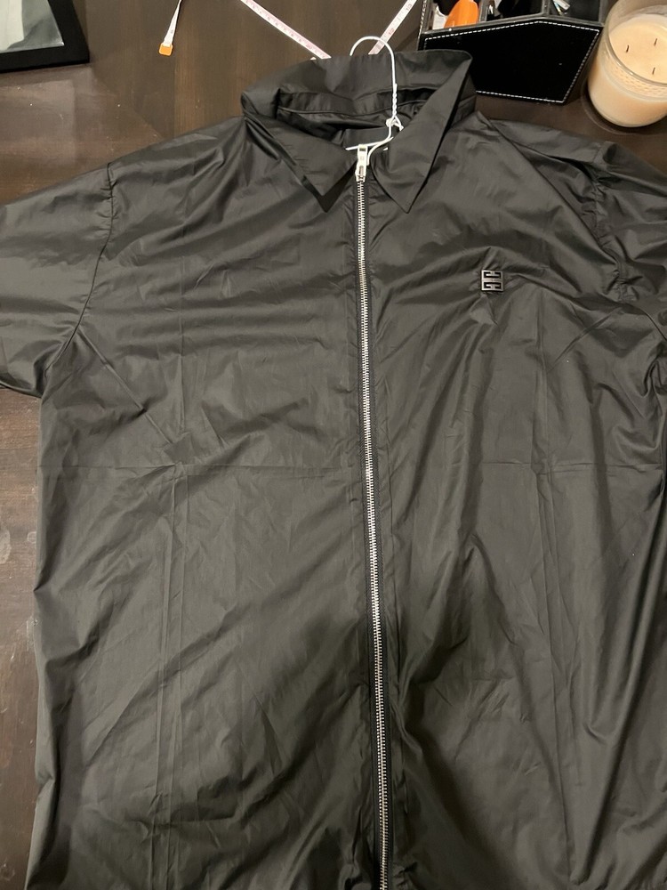 givenchy black zipper shirt