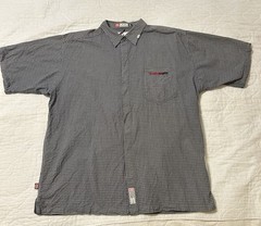 Mark Ecko Complex Button Up Short Sleeve Mens. XL Buttons Are Hidden