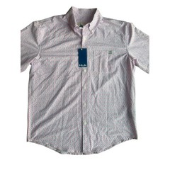NWT Huk Kona Jig Fishing Shirt Small Button Front Performance Short Sleeve