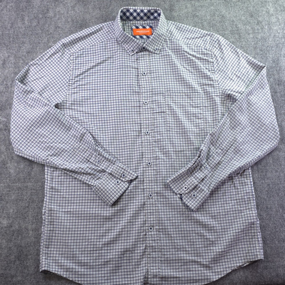 Johnston Murphy Performance Shirt Large – XL Long Sleeve Nylon Stretch Button