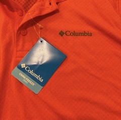 NWT Columbia Omni-Freeze Zero Men’s Short Sleeve Solid Collared Polo ORNG Size S