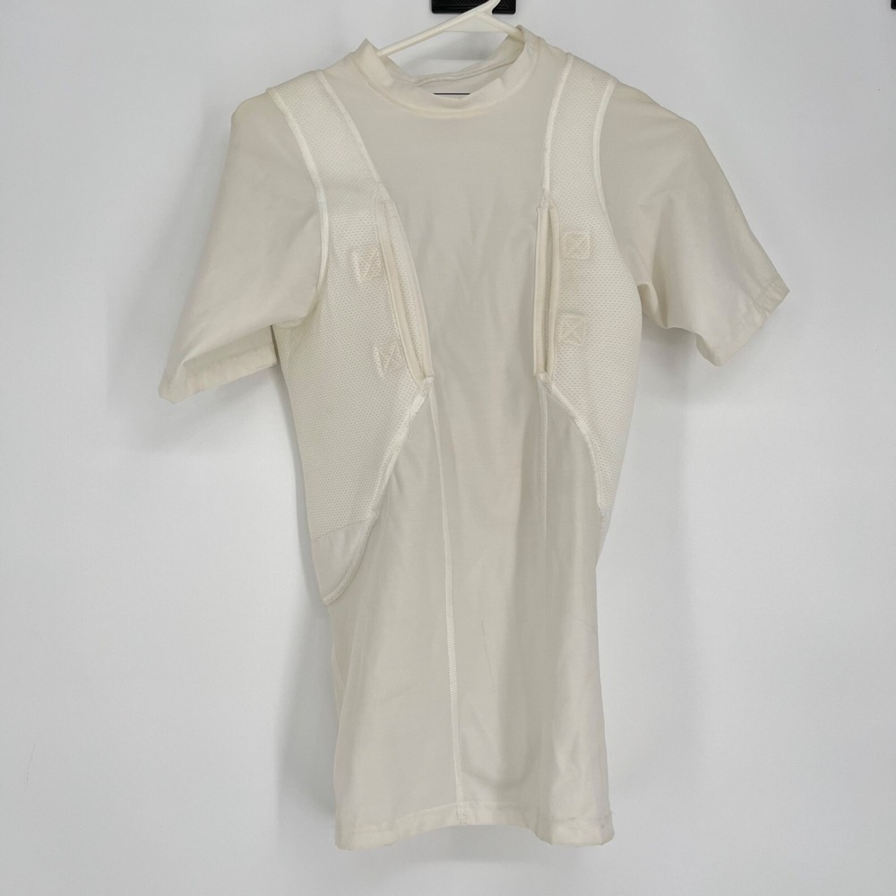 5.11 Tactical Conceal Carry Compression Shirt Padded Holster Pocket White Size S