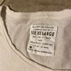 Allsaints Vintage Mens Noose Crew Neck T-Shirt Size XXL