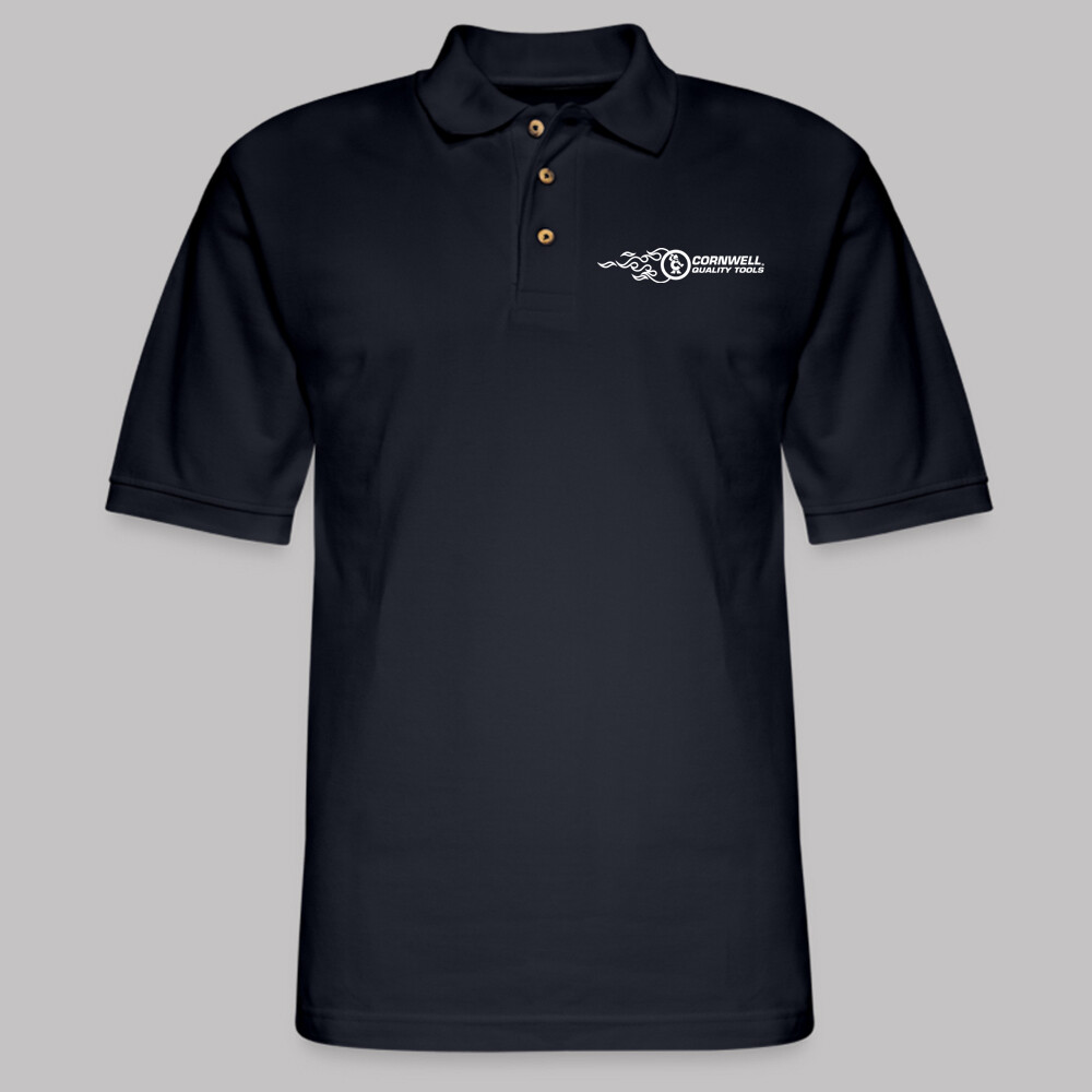 Cornwell Blue Men’s Printed Midnight Navy Polo Shirt Size S to 3XL