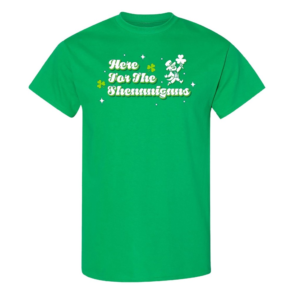 Here For The Shenanigans – St Patrick’s Day Funny T-Shirt